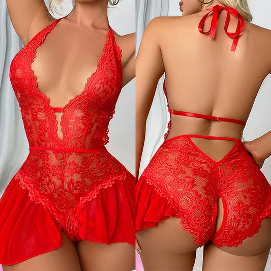 Ensemble de Lingerie Érotique en Dentelle